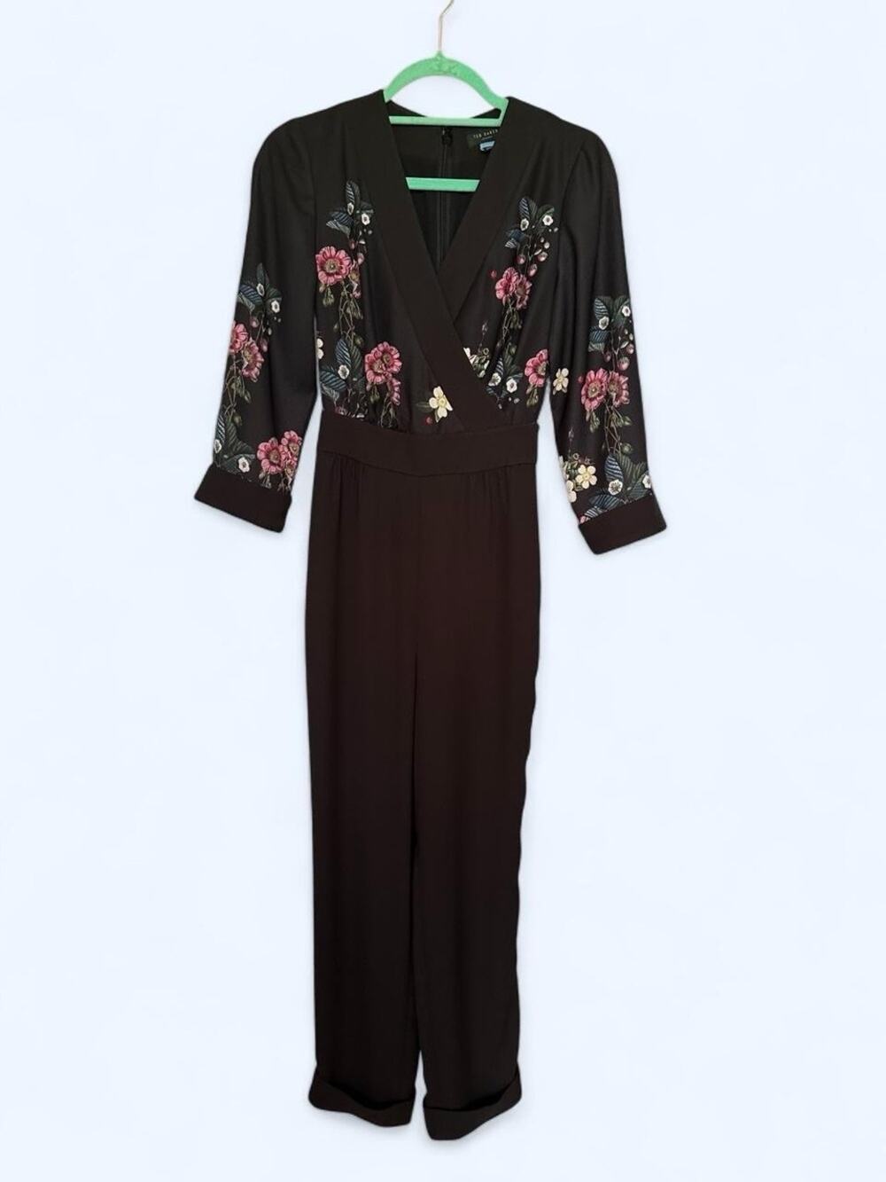Ted Baker London Eleaann Oracle Turn Up Hem jumpsuit Black Size 0